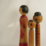 Set of 3 kokeshi (large size)