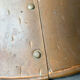 Brutalist pendant lamp, hand-hammered copper, E.S Horn Aalestrup, Denmark 1950-60