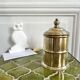 Round brass box