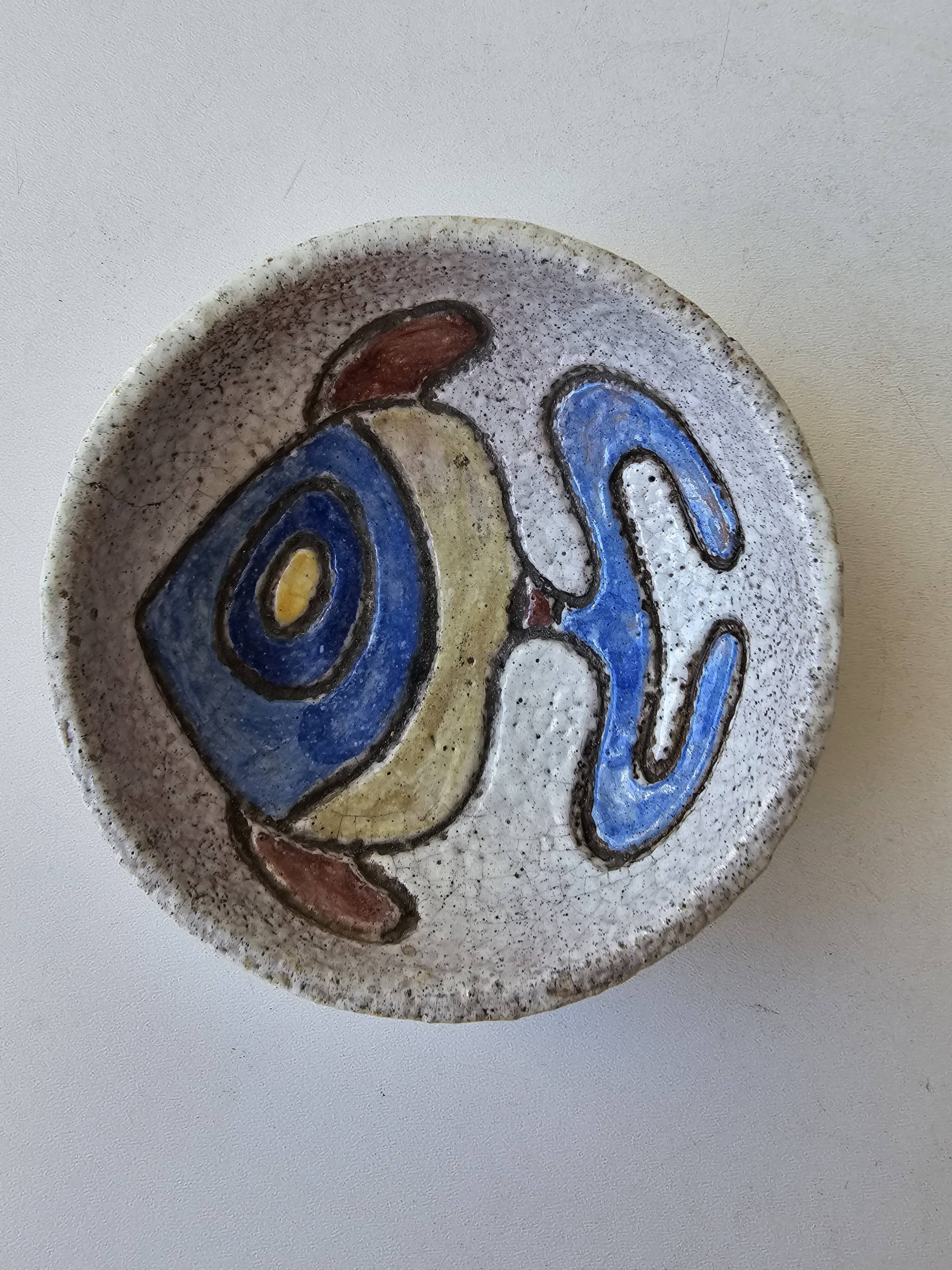 Ceramic zoomorphic ashtray Fish in the spirit of The Argonauts Bonnet