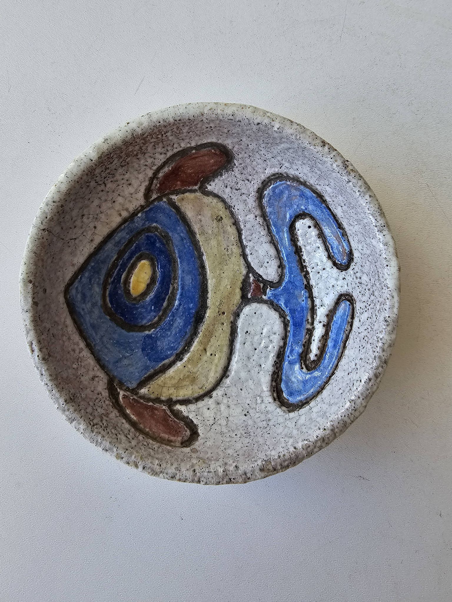 Cendrier céramique zoomorphe Poisson dans l'esprit Les Argonautes  Bonnet