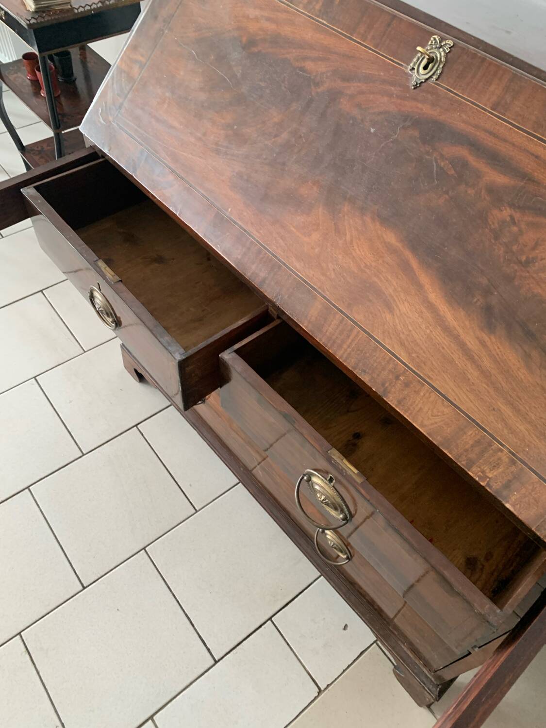 Old English Slope Desk 19th Century