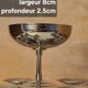 Stainless steel ice cream bowls