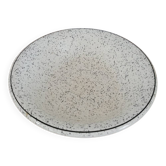 Black speckled soup plate