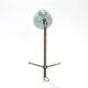 Boris Lacroix. Table lamp/wall light with adjustable arm, brass and lacquered metal.