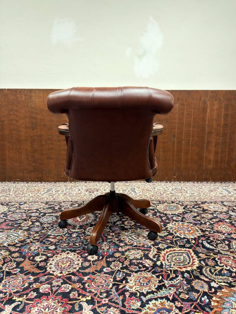 Classic English Chesterfield President Chair