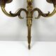 Pair of gold bronze wall ligt old or Empire Carquois Fleche Lucien Gau Paris