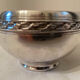 Silver metal bowl