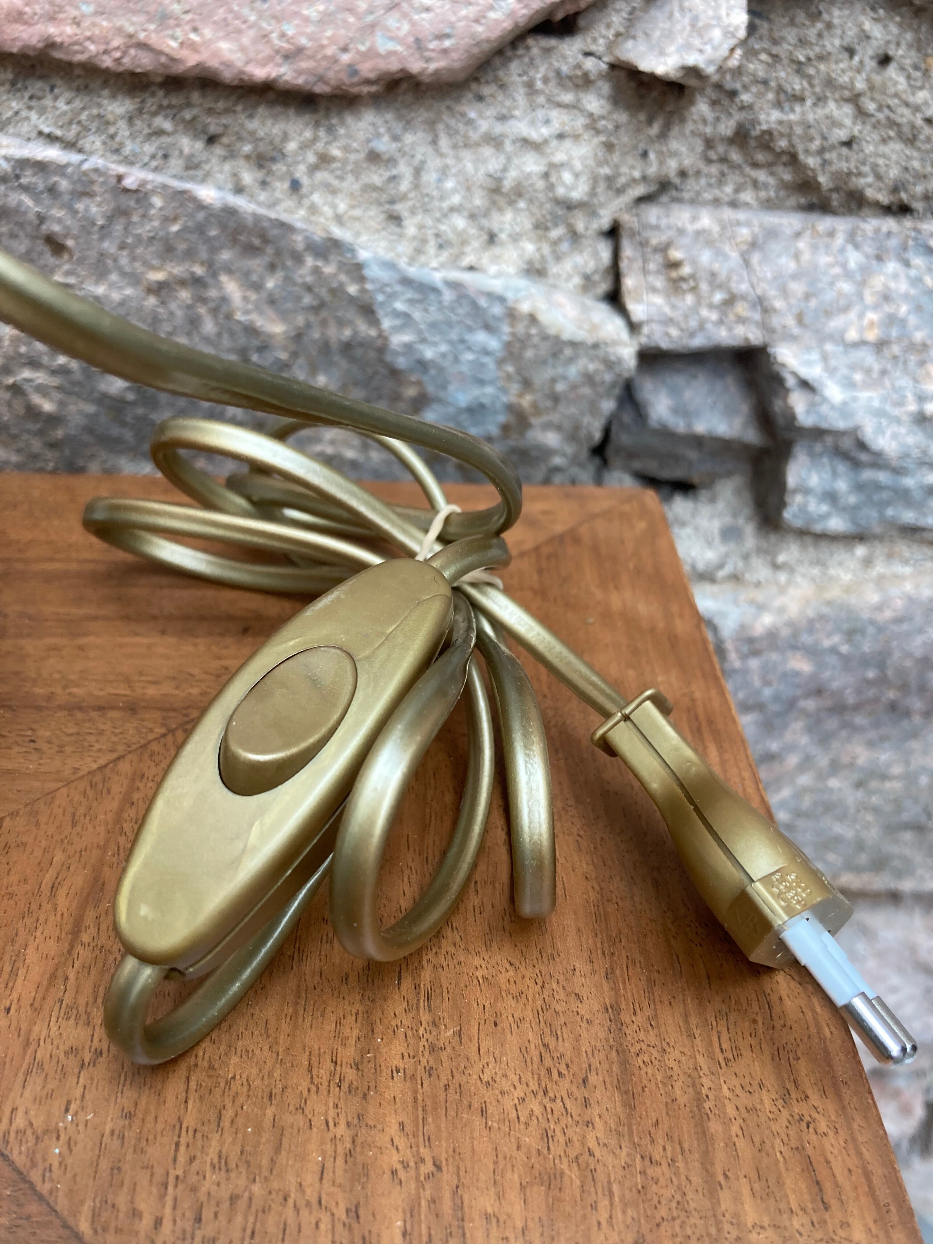 Foot of pink ceramic lamp 50s