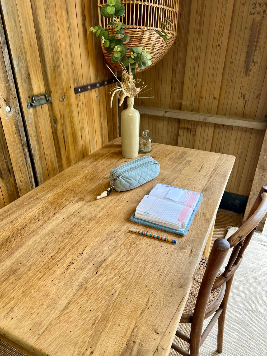 Restored farmhouse table