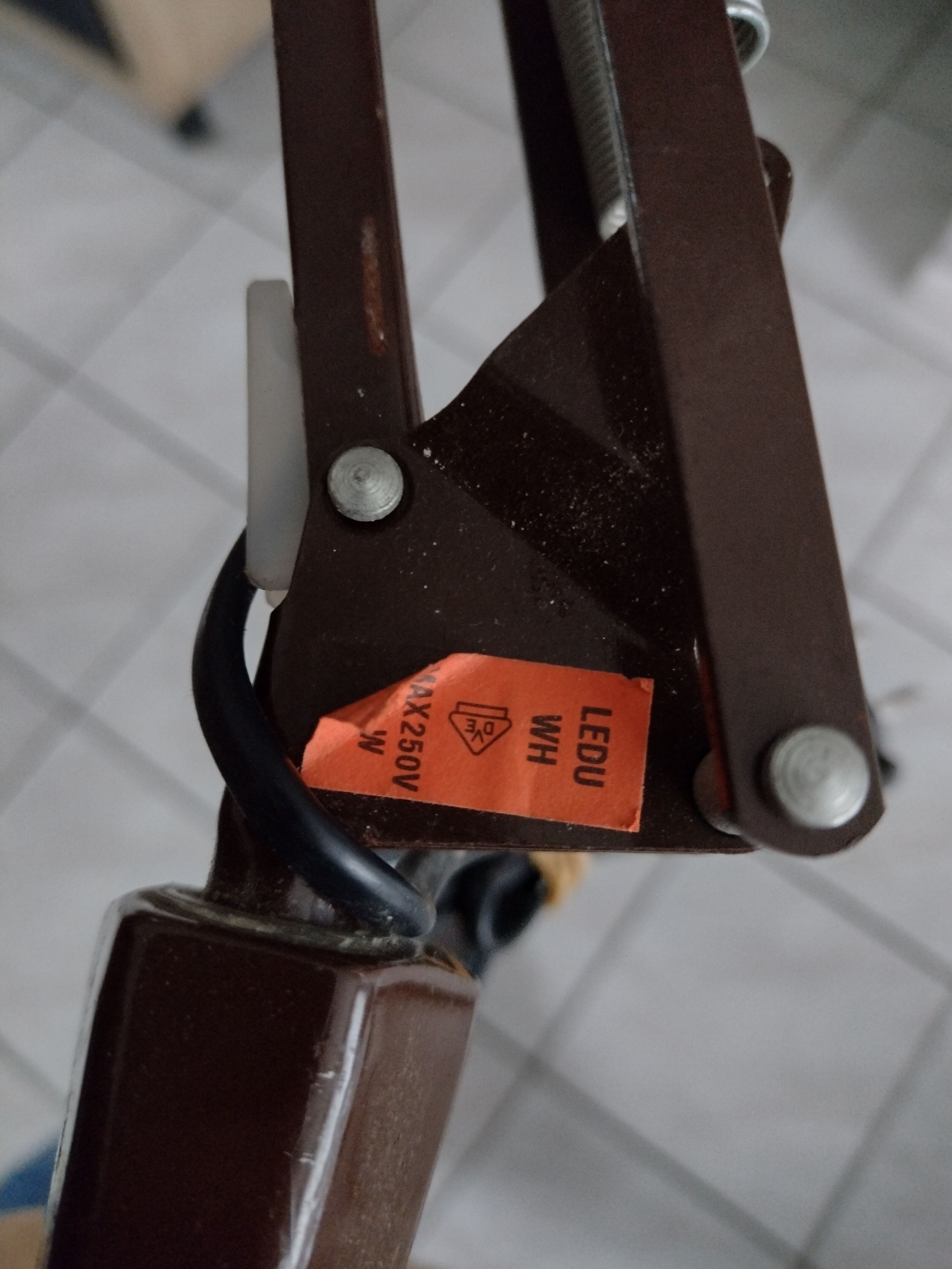 Vintage ledu architect lamp