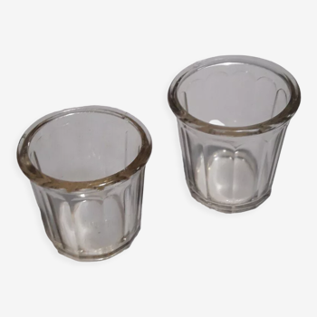 Lot de 2 pots de confitures verre rosé 500 et 375