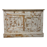 Buffet blanc patiné