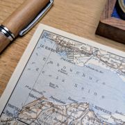 La Seine et son embouchure, carte originale imprimée en 1902