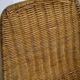 G.Franco Legler rattan and metal basket chair