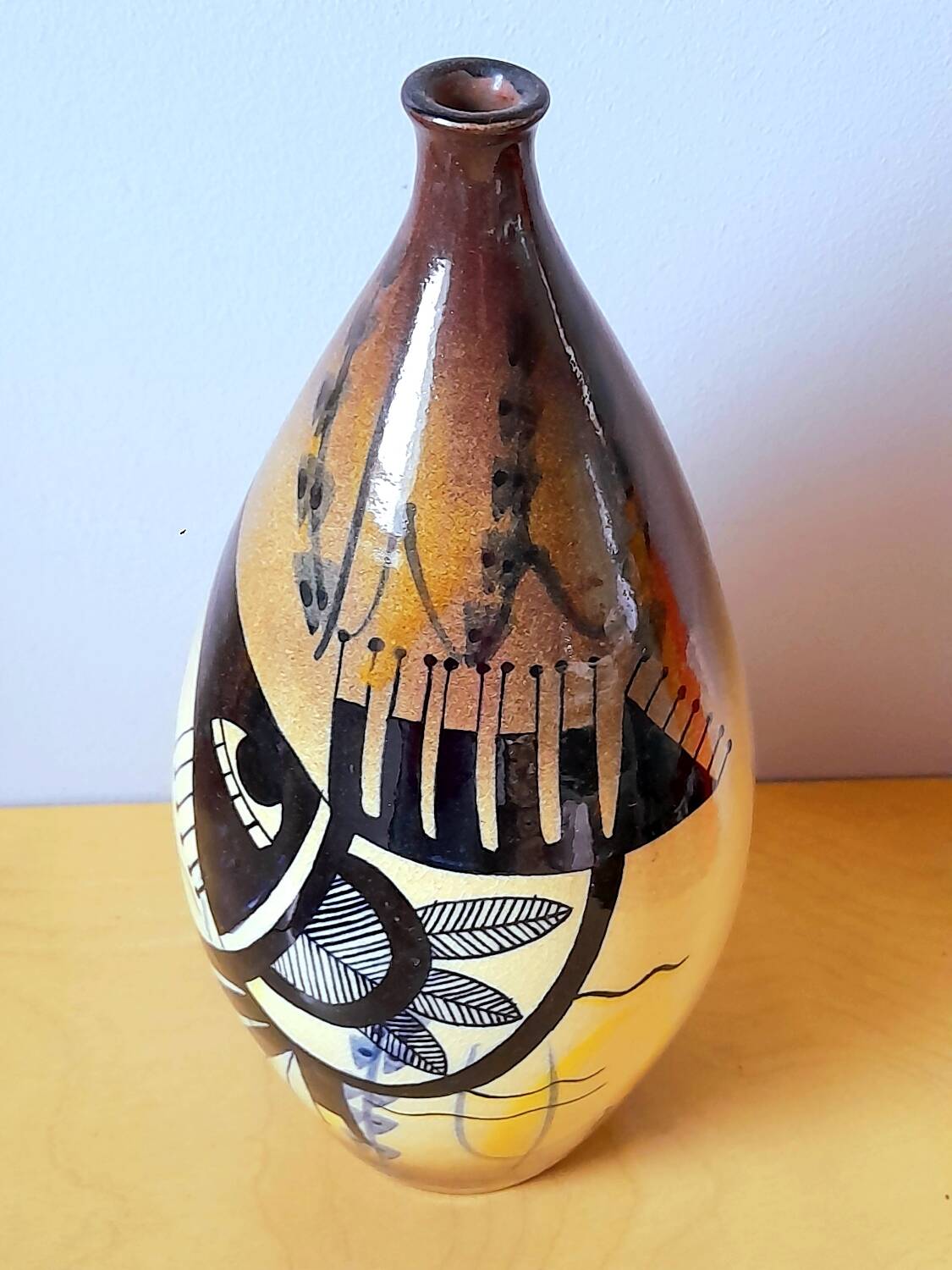 60s ceramic soliflore vase