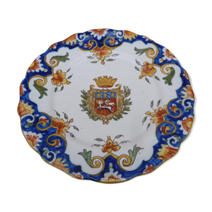 Assiette XVIII eme chantournée - rouen