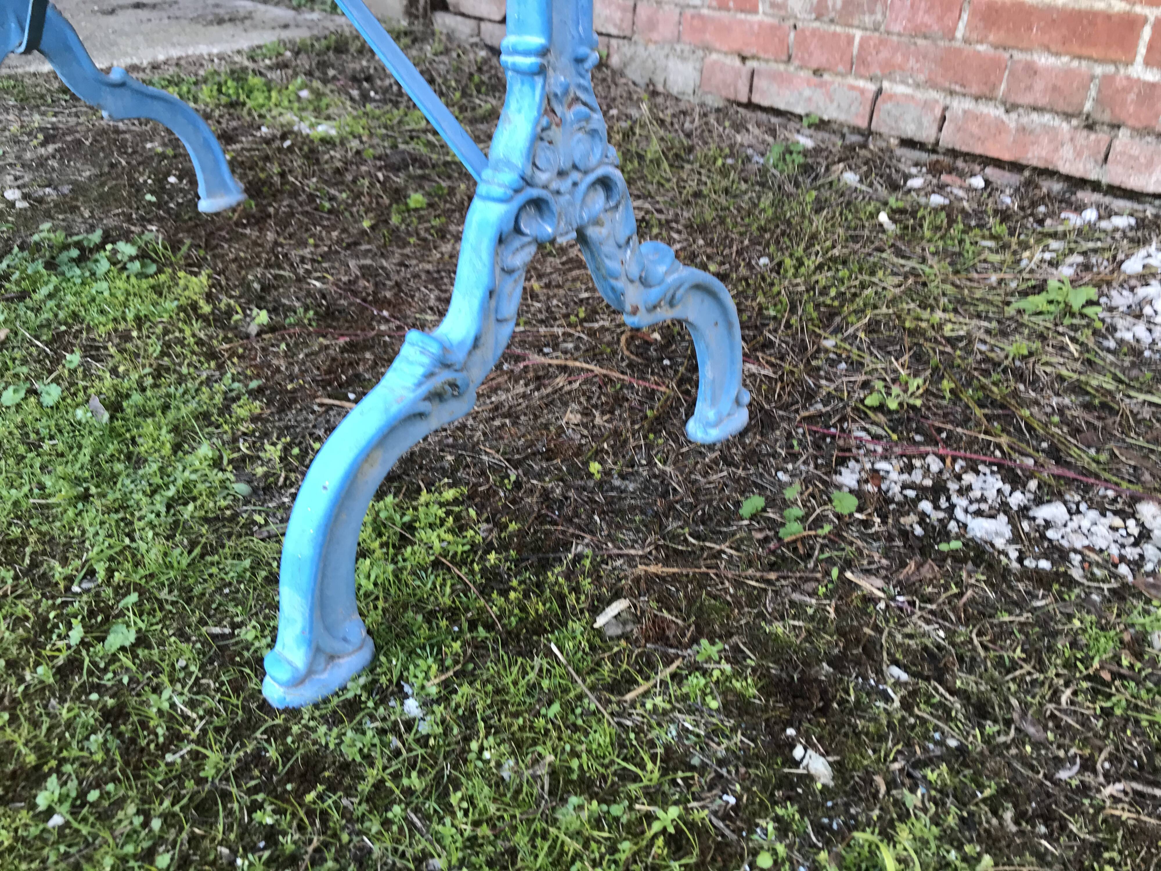 Polished marble bistro table