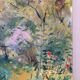 The vegetable garden, oil on canvas signed Lohezic 1974.