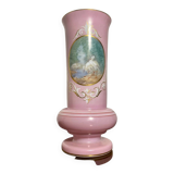Opaline Vase Saint Louis peint main