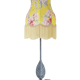 Table lamp – Vintage base and fringed floral shade