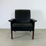 Fauteuil en cuir modèle cs500 d'Hans Olsen pour CS Mobler