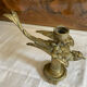 Bronze bird candle holder