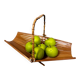 Vintage foldable fruit bowl – bamboo