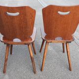 Brutalist bistro chairs