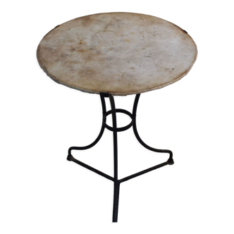 Marble pedestal table