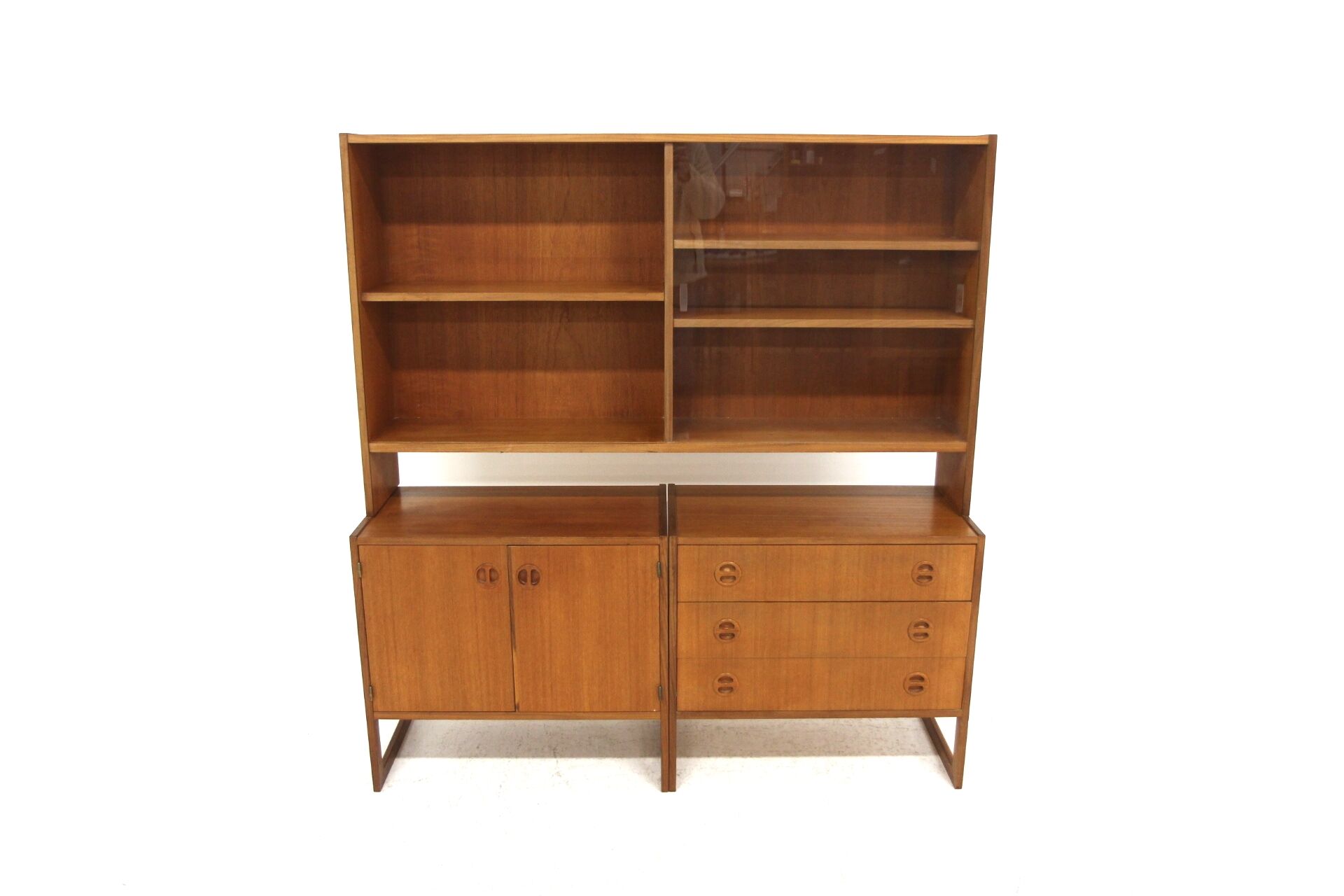 "Double" teak Scandinavian chest of drawers, Möbel-IKEA, Sweden, 1960