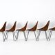 6 "Medea" chairs by Vittorio Nobili for Frattelli Tagliabue, 1950s