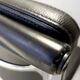 Chaise en cuir noir postmoderne avec coussin souple Charles & Ray Eames pour ICF