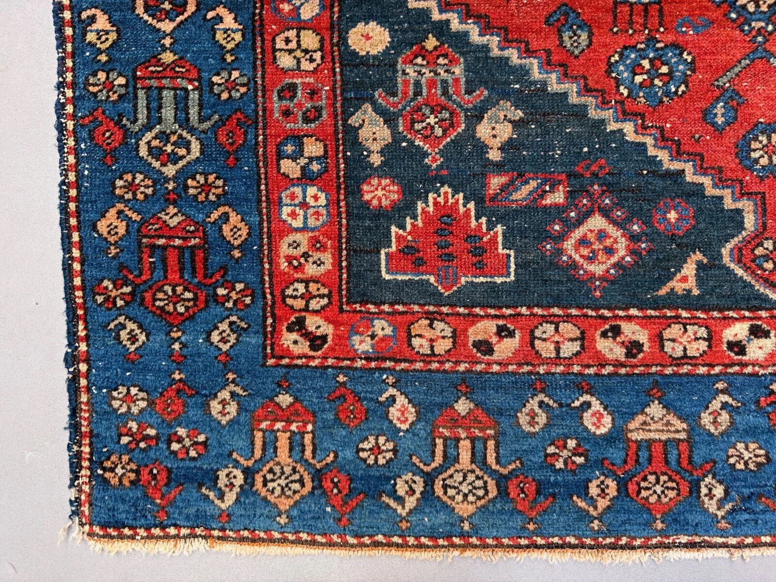 Tapis tribal vintage 130x185 cm, moyen, tapis oriental tribal 2543