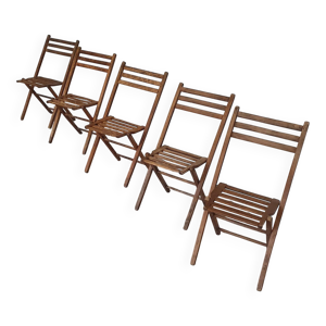 5 x chaises pliantes