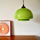 Suspension in green opaline mushroom design 60s-70s