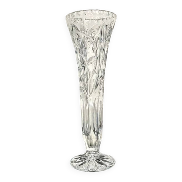 Cut crystal flower holder