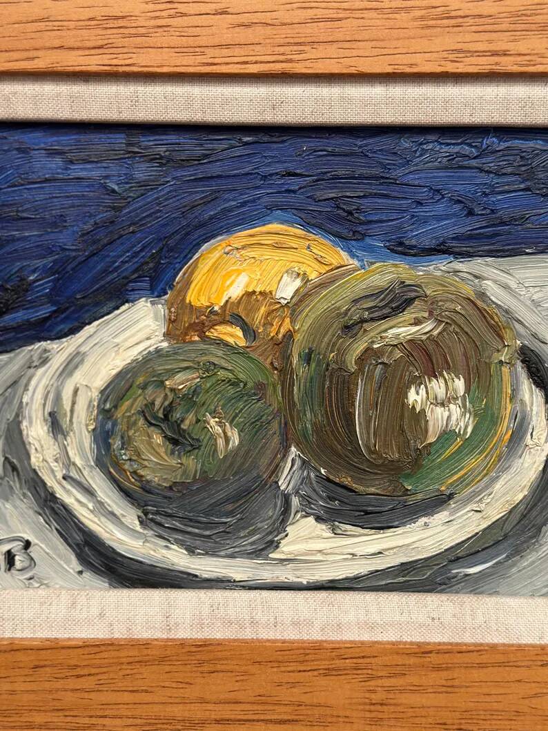 Original Swedish Oil on Panel – “Still Life” by Göran Brunius (1911–2005) – Signed