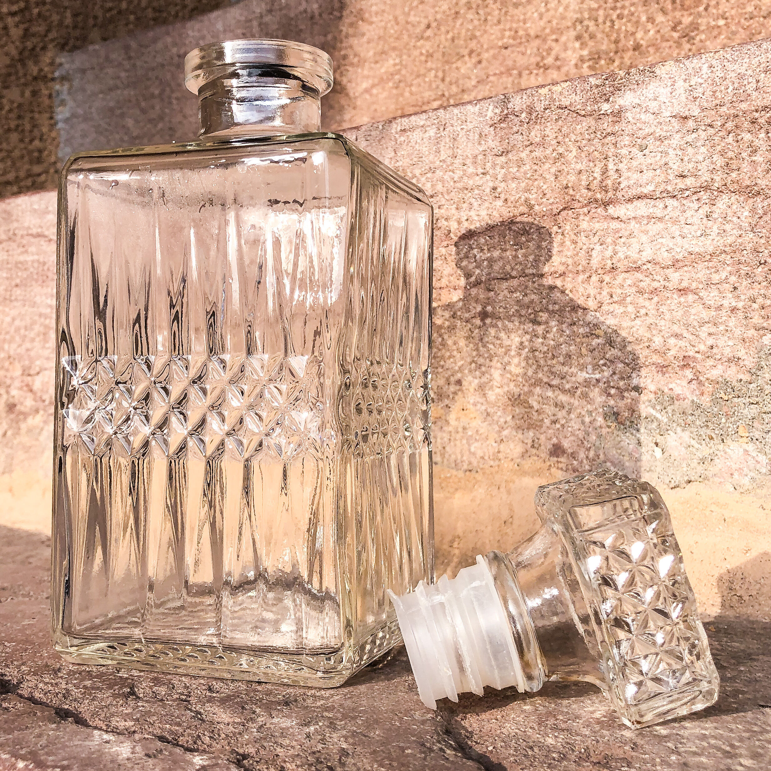 Carafe 1970 in pressed glass