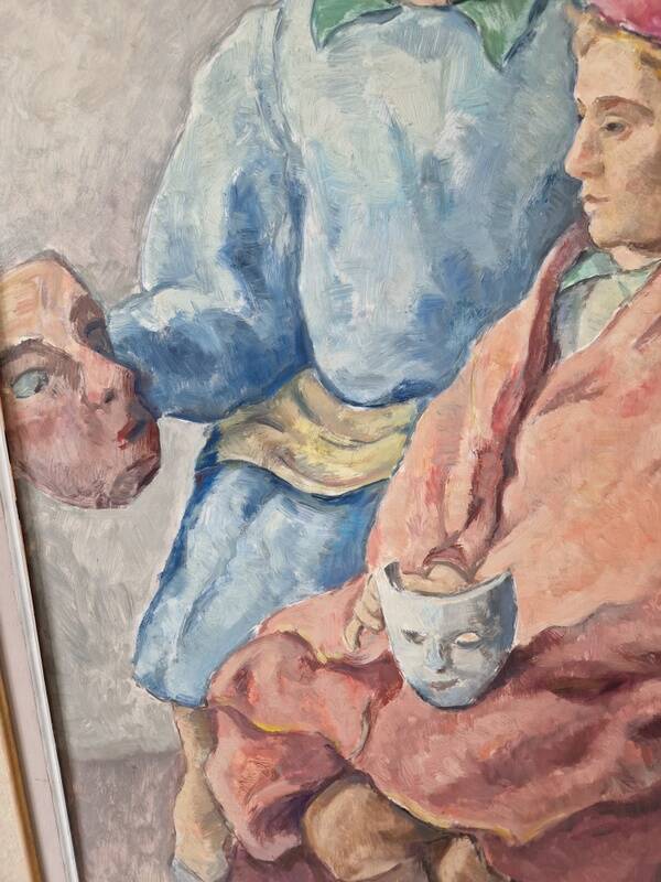 Raymond Rochette (1906-1993), painter of the Creusot factory - Oil on canvas mounted on panel