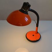 Vintage Aluminor France orange lamp from the 70s 1970