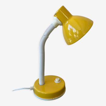 Desk lamp vintage yellow color 90s