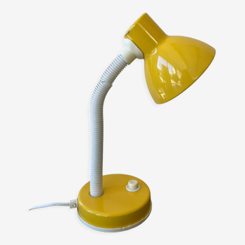 Lampe de bureau couleur jaune vintage années 90