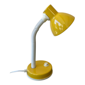 Desk lamp vintage yellow color 90s