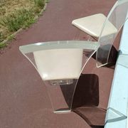 70s plexiglass chairs