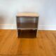 Pair of Napoli bedside tables in natural travertine.