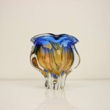 Art glass vintage ashtray designed by josef hospodka in the 1960's.
