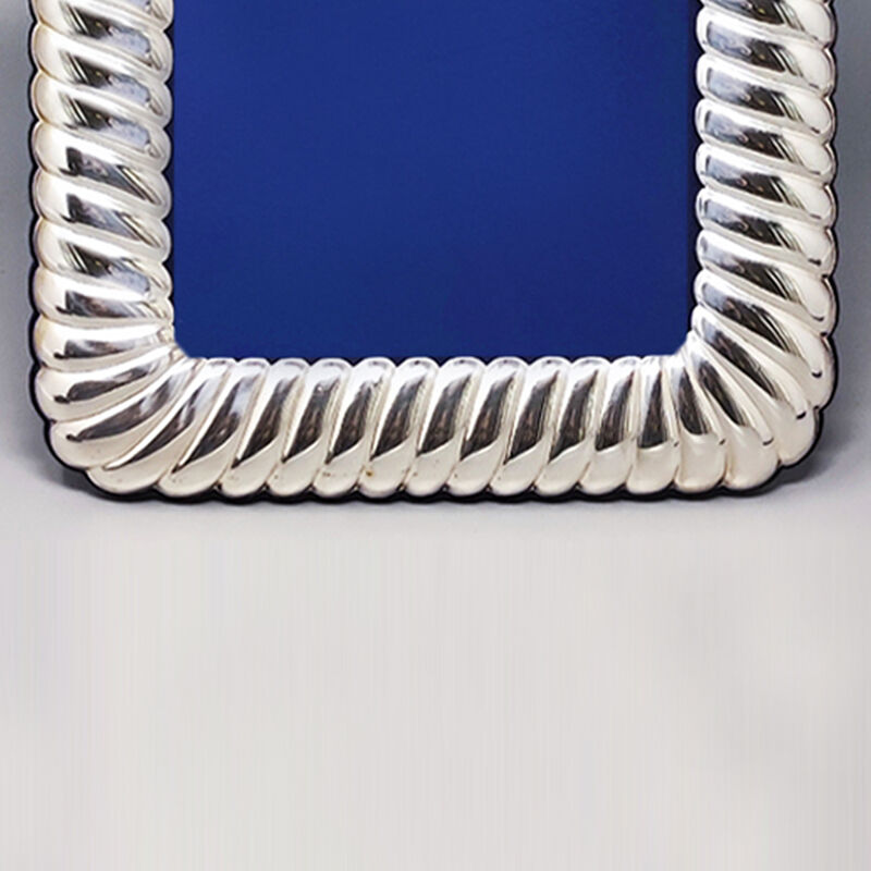 1970s Gorgeous Silver Plated Photo Frame By IB. Made in Italy
