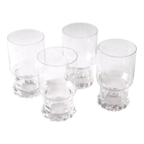 4 verres à whisky hauts en cristal
