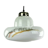 60s 70s lamp light hanging lamp glass ceiling lamp Space Age Design 60s